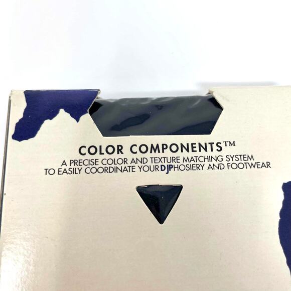 90s DONALD J PLINER Vintage Blue Knee High Semi Opaque Socks - Picture 6 of 9